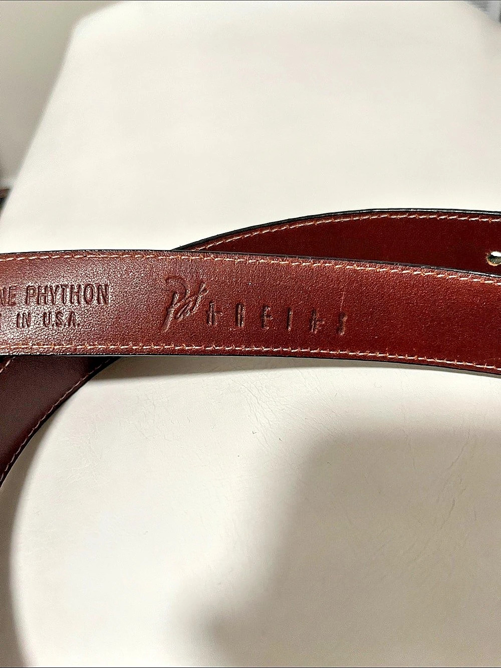 Genuine Python Belt Size 32 - Picture 3 of 4